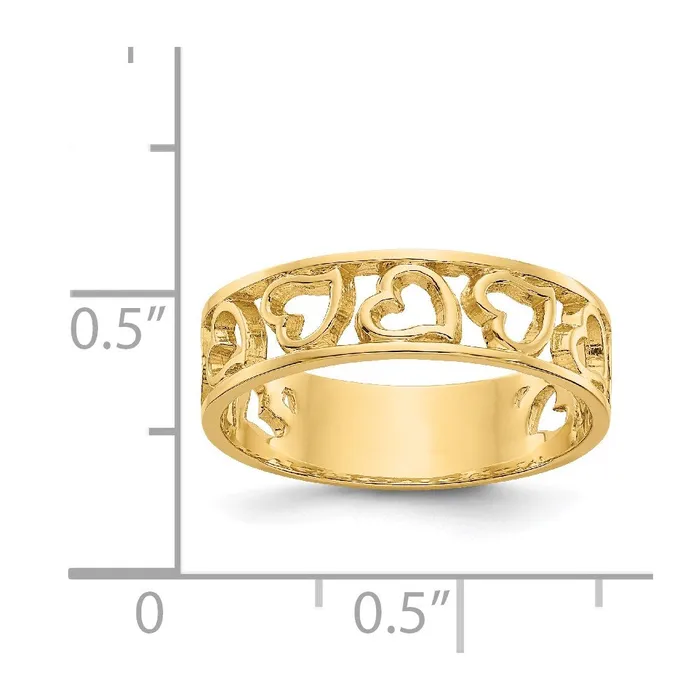 Goldia Rings 14K Yellow Gold Heart Ring