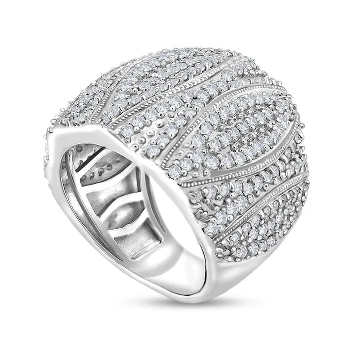Goldia Rings 20 CT TW Composite Natural Diamond Antique VintageStyle Beaded Ring in Sterling Silver Goldia Rings 20 CT TW Composite Natural Diamond Antique VintageStyle Beaded Ring in Sterling Silver
