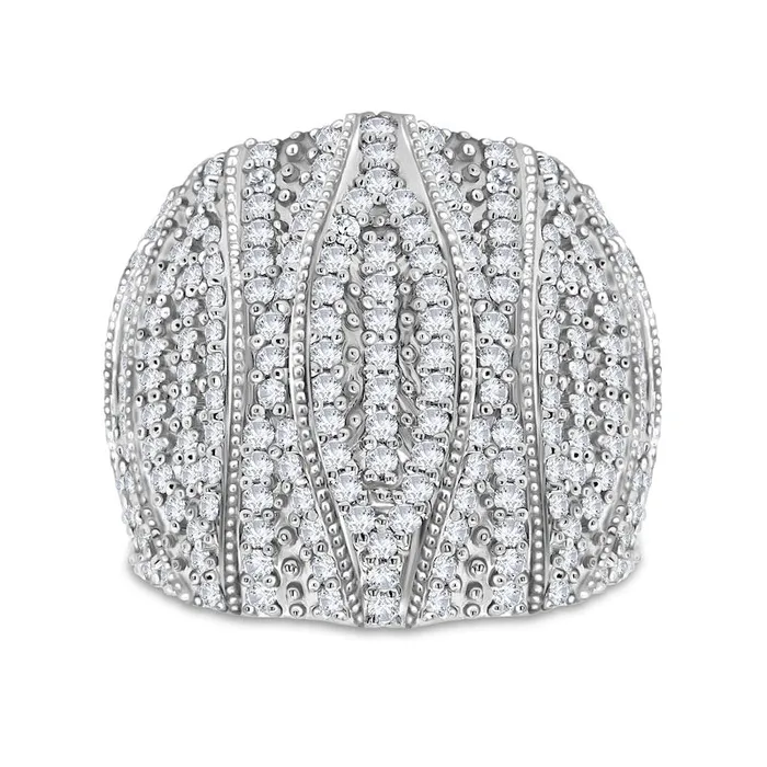Goldia Rings 20 CT TW Composite Natural Diamond Antique VintageStyle Beaded Ring in Sterling Silver Goldia Rings 20 CT TW Composite Natural Diamond Antique VintageStyle Beaded Ring in Sterling Silver