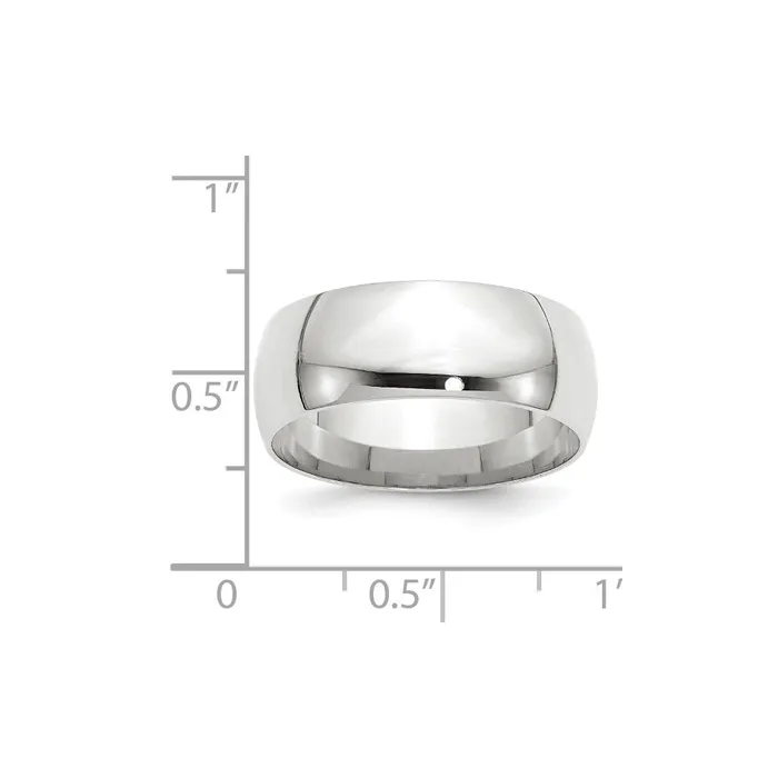 Goldia Rings Solid 10K White Gold 8mm Light Weight Comfort Fit MensWomens Wedding Band Ring Size 75 Goldia Rings Solid 10K White Gold 8mm Light Weight Comfort Fit MensWomens Wedding Band Ring Size 75