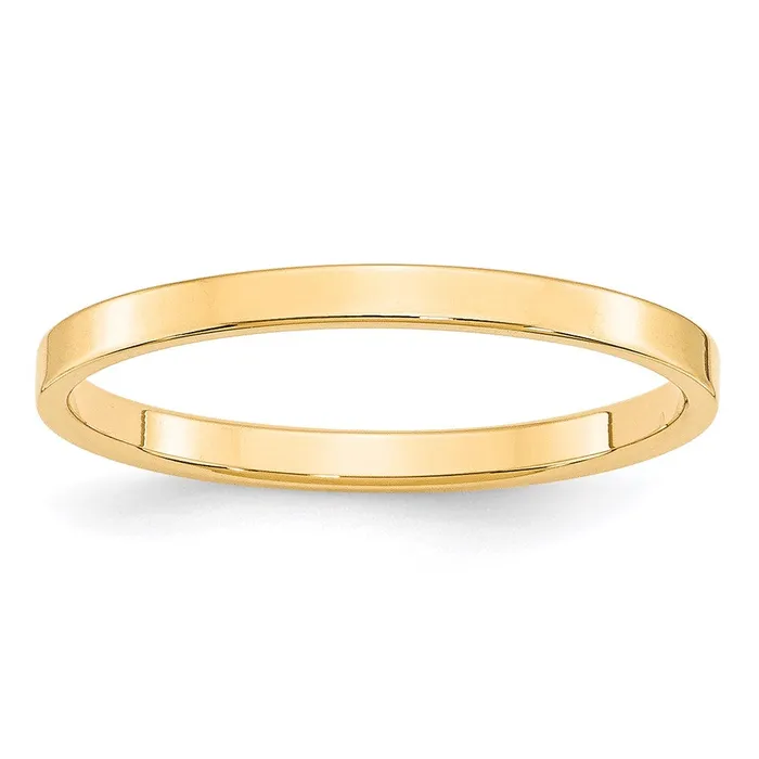 Goldia Rings Solid 10K Yellow Gold 2mm Light Weight Flat MensWomens Wedding Band Ring Size 9 Goldia Rings Solid 10K Yellow Gold 2mm Light Weight Flat MensWomens Wedding Band Ring Size 9