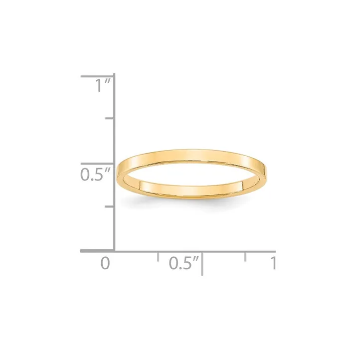 Goldia Rings Solid 10K Yellow Gold 2mm Light Weight Flat MensWomens Wedding Band Ring Size 9 Goldia Rings Solid 10K Yellow Gold 2mm Light Weight Flat MensWomens Wedding Band Ring Size 9