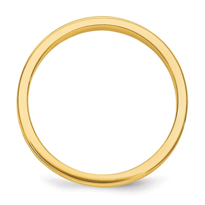 Goldia Rings Solid 10K Yellow Gold 3mm Tapered Polished MensWomens Wedding Band Ring Size 55 Goldia Rings Solid 10K Yellow Gold 3mm Tapered Polished MensWomens Wedding Band Ring Size 55