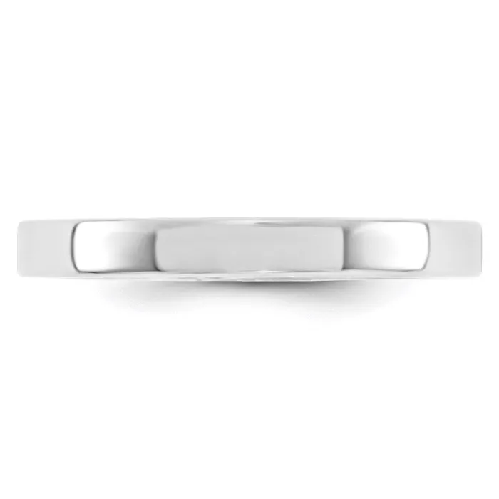 Goldia Rings Solid 14K White Gold 3mm Standard Flat Comfort Fit MensWomens Wedding Band Ring Size 55 Goldia Rings Solid 14K White Gold 3mm Standard Flat Comfort Fit MensWomens Wedding Band Ring Size 55