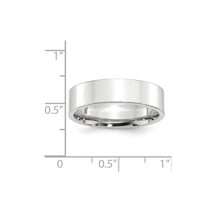Goldia Rings Solid 14K White Gold 6mm Standard Flat Comfort Fit MensWomens Wedding Band Ring Size 65 Goldia Rings Solid 14K White Gold 6mm Standard Flat Comfort Fit MensWomens Wedding Band Ring Size 65