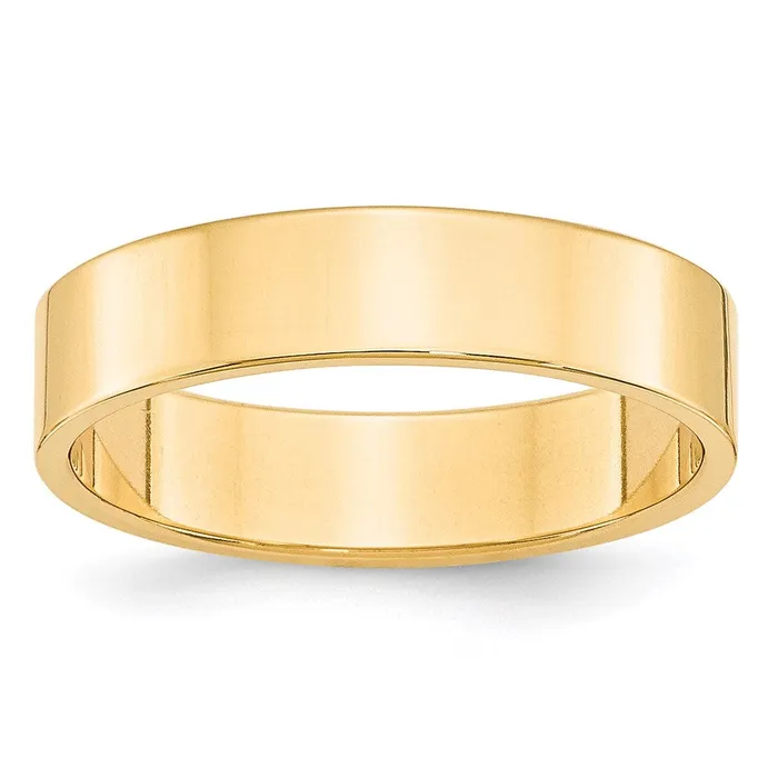 Goldia Rings Solid 18K Yellow Gold 5mm Light Weight Flat MensWomens Wedding Band Ring Size 6 Goldia Rings Solid 18K Yellow Gold 5mm Light Weight Flat MensWomens Wedding Band Ring Size 6