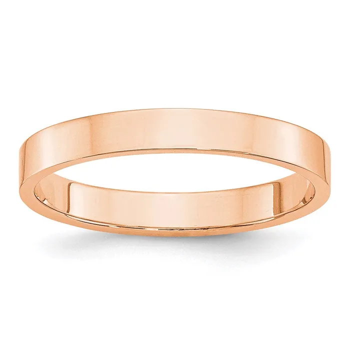 Goldia Rings Solid 18K Yellow Gold Rose Gold 3mm Light Weight Flat MensWomens Wedding Band Ring Size 95 Goldia Rings Solid 18K Yellow Gold Rose Gold 3mm Light Weight Flat MensWomens Wedding Band Ring Size 95