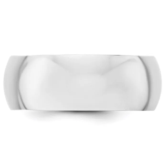 Goldia Rings Solid 18K Yellow Gold White Gold 8mm HalfRound MensWomens Wedding Band Ring Size 105 Goldia Rings Solid 18K Yellow Gold White Gold 8mm HalfRound MensWomens Wedding Band Ring Size 105