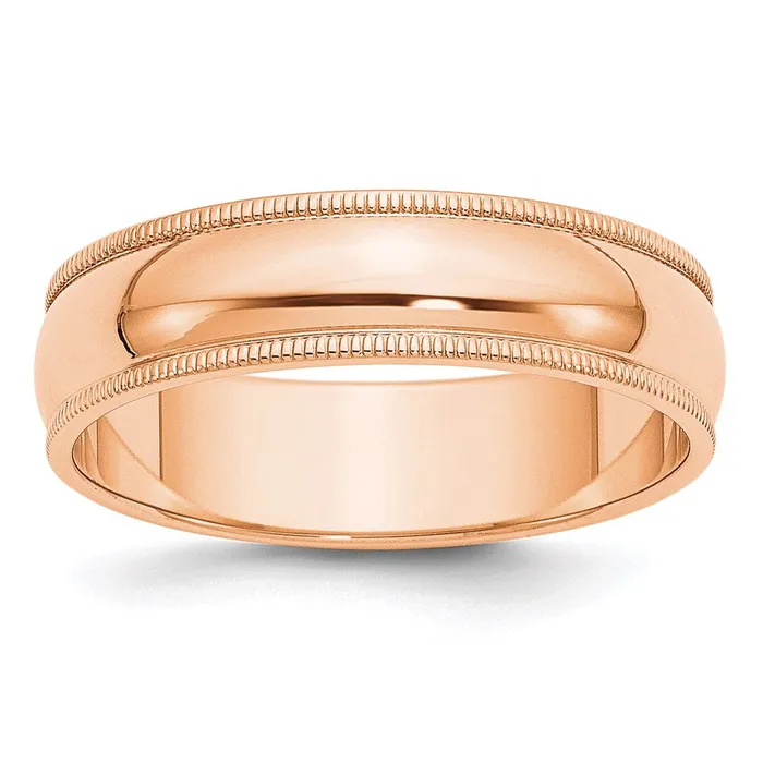 Goldia Solid 10K Yellow Gold Rose Gold 6mm Milgrain HalfRound Wedding MensWomens Wedding Band Ring Size 95 Rings Goldia Solid 10K Yellow Gold Rose Gold 6mm Milgrain HalfRound Wedding MensWomens Wedding Band Ring Size 95 Rings