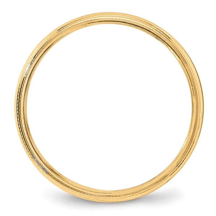 Goldia Solid 14K Yellow Gold 4mm Milgrain Half Round MensWomens Wedding Band Ring Size 14 Rings Goldia Solid 14K Yellow Gold 4mm Milgrain Half Round MensWomens Wedding Band Ring Size 14 Rings