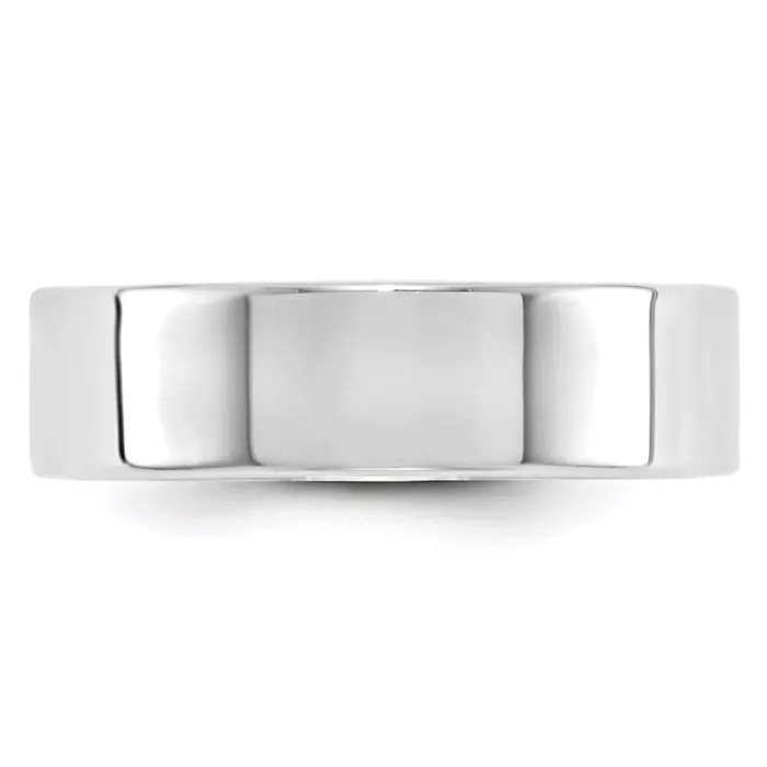Goldia Solid 18K White Gold 6mm Light Weight Flat MensWomens Wedding Band Ring Size 95 Rings Goldia Solid 18K White Gold 6mm Light Weight Flat MensWomens Wedding Band Ring Size 95 Rings