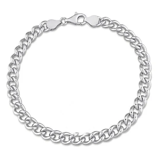JMS always Bracelets Original AMOUR 65mm Curb Link Chain Bracelet In Sterling Silver 9 In JMS always Bracelets Original AMOUR 65mm Curb Link Chain Bracelet In Sterling Silver 9 In