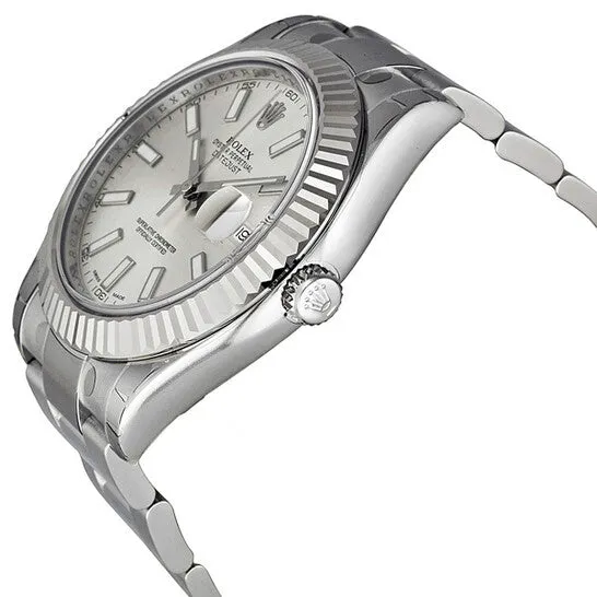 JMS always Bracelets Original Rolex Datejust II Silver Dial Stainless Steel Oyster Bracelet Automatic Mens Watch 116334SSO JMS always Bracelets Original Rolex Datejust II Silver Dial Stainless Steel Oyster Bracelet Automatic Mens Watch 116334SSO