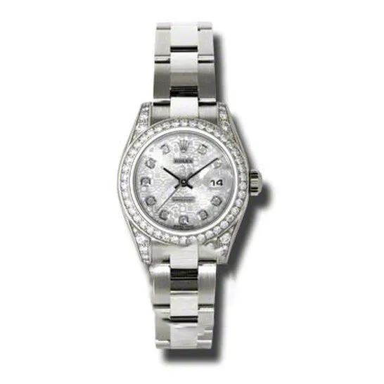 JMS always Bracelets Original Rolex Lady Datejust 26 Silver Dial 18K White Gold Oyster Bracelet Automatic Watch 179159SJDO JMS always Bracelets Original Rolex Lady Datejust 26 Silver Dial 18K White Gold Oyster Bracelet Automatic Watch 179159SJDO