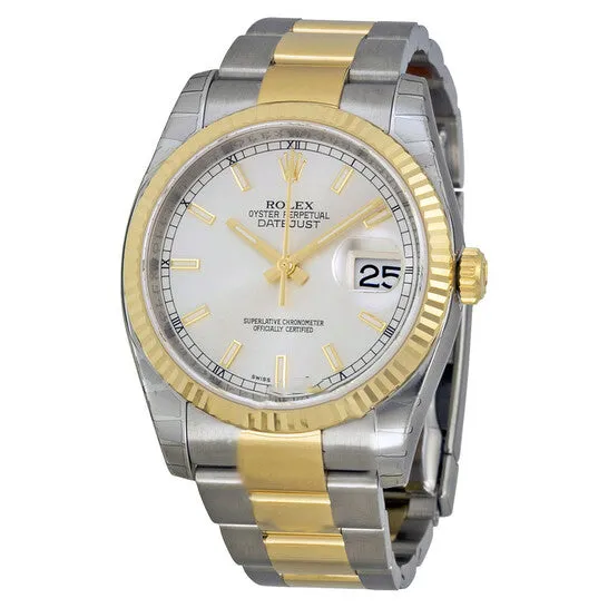 JMS always Bracelets Original Rolex Oyster Perpetual Datejust 36 Silver Dial Stainless Steel and 18K Yellow Gold Bracelet Automatic Mens Watch 116233SSO JMS always Bracelets Original Rolex Oyster Perpetual Datejust 36 Silver Dial Stainless Steel and 18K Yellow Gold Bracelet Automatic Mens Watch 116233SSO