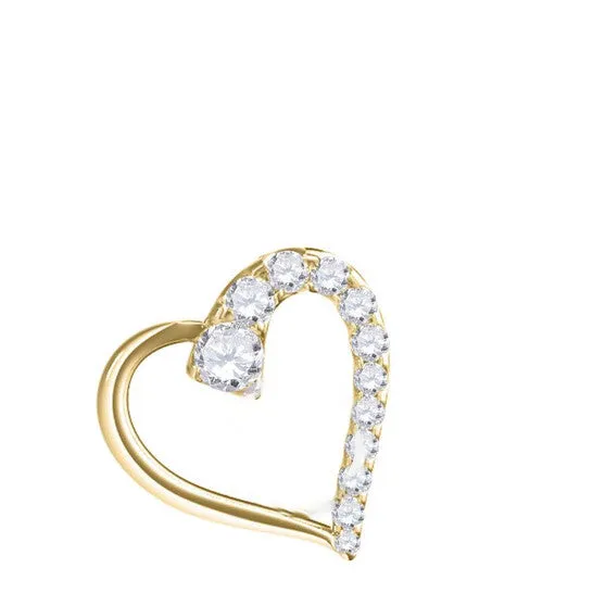 JMS always Necklaces Original Maulijewels 14K Yellow Gold 05 Ct Natural Diamond Heart Pendant with 18 Gold Plated 925 Sterling Silver Box Chain JMS always Necklaces Original Maulijewels 14K Yellow Gold 05 Ct Natural Diamond Heart Pendant with 18 Gold Plated 925 Sterling Silver Box Chain