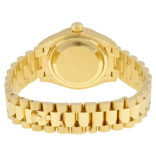 JMS always PreStyled Sets Original Rolex LadyDatejust 28 Cornflower Blue Dial 18K Yellow Gold President Automatic Ladies Watch 279138BLSRDP JMS always PreStyled Sets Original Rolex LadyDatejust 28 Cornflower Blue Dial 18K Yellow Gold President Automatic Ladies Watch 279138BLSRDP