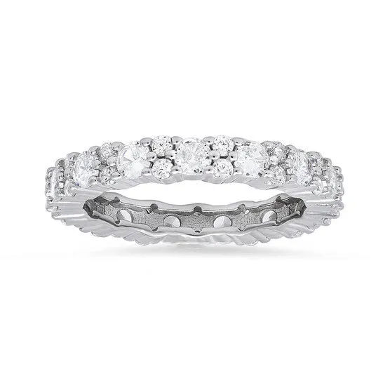 JMS always Rings Original Kylie Harper Sterling Silver Cubic Zirconia CZ Eternity Band Ring JMS always Rings Original Kylie Harper Sterling Silver Cubic Zirconia CZ Eternity Band Ring