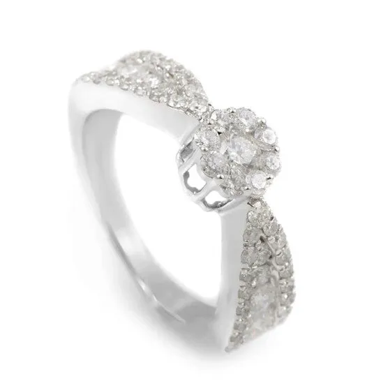 JMS always Rings Original LB Exclusive 14K White Gold Diamond Promise Ring SVR010941OOW