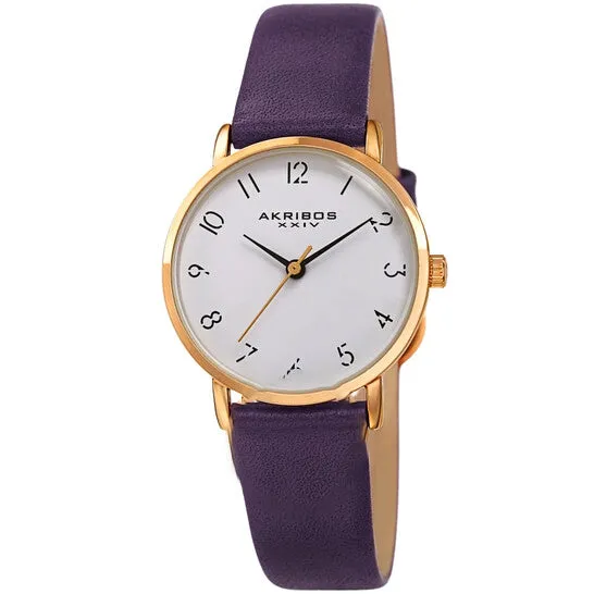 JMS always Watches Original Akribos XXIV Quartz White Dial Ladies Watch AK1087PU JMS always Watches Original Akribos XXIV Quartz White Dial Ladies Watch AK1087PU