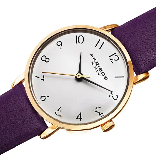 JMS always Watches Original Akribos XXIV Quartz White Dial Ladies Watch AK1087PU JMS always Watches Original Akribos XXIV Quartz White Dial Ladies Watch AK1087PU