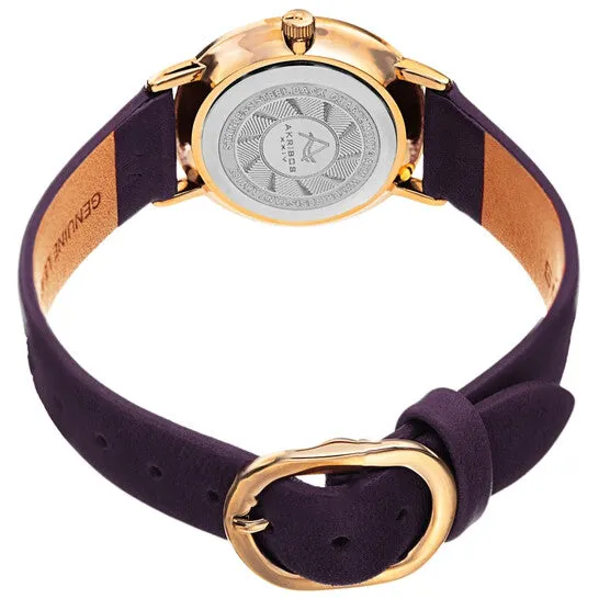 JMS always Watches Original Akribos XXIV Quartz White Dial Ladies Watch AK1087PU JMS always Watches Original Akribos XXIV Quartz White Dial Ladies Watch AK1087PU