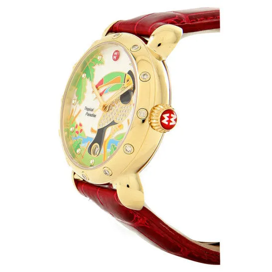JMS always Watches Original Michele Tropical Paradise Toucan Watch MWW05C000004 JMS always Watches Original Michele Tropical Paradise Toucan Watch MWW05C000004