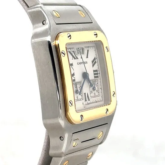 JMS always Watches Original Preowned Cartier Santos Galbee Chronograph Quartz Silver Dial Unisex Watch W20042C4 JMS always Watches Original Preowned Cartier Santos Galbee Chronograph Quartz Silver Dial Unisex Watch W20042C4