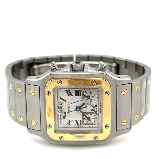 JMS always Watches Original Preowned Cartier Santos Galbee Chronograph Quartz Silver Dial Unisex Watch W20042C4 JMS always Watches Original Preowned Cartier Santos Galbee Chronograph Quartz Silver Dial Unisex Watch W20042C4