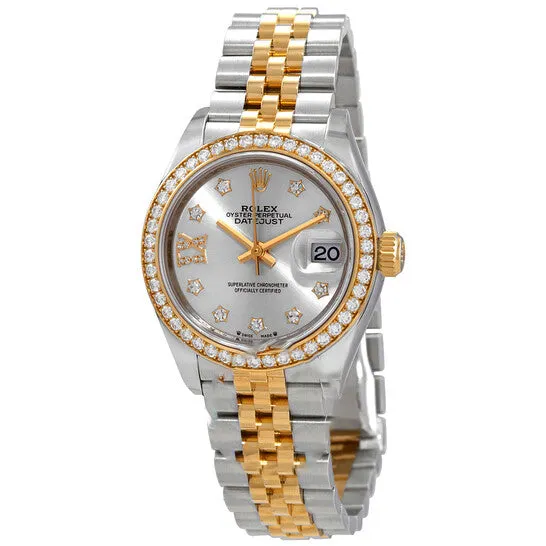 JMS always Watches Original Rolex Lady Datejust Automatic Chronometer Diamond Silver Dial Ladies Watch 279383 JMS always Watches Original Rolex Lady Datejust Automatic Chronometer Diamond Silver Dial Ladies Watch 279383