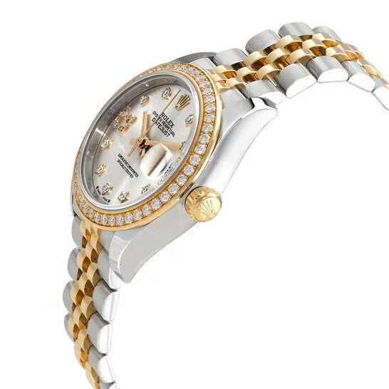 JMS always Watches Original Rolex Lady Datejust Automatic Chronometer Diamond Silver Dial Ladies Watch 279383 JMS always Watches Original Rolex Lady Datejust Automatic Chronometer Diamond Silver Dial Ladies Watch 279383