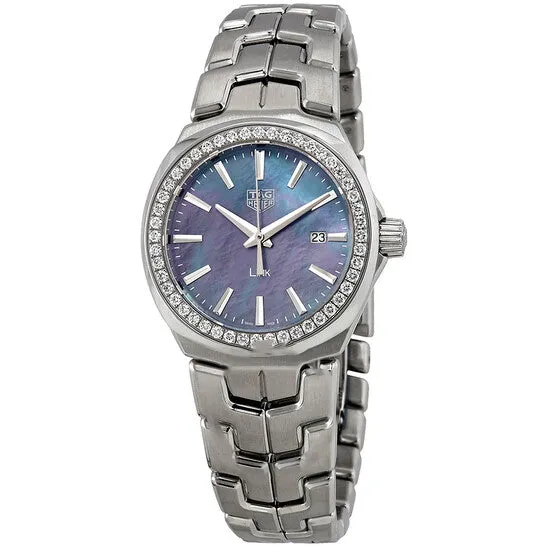 JMS always Watches Original Tag Heuer Link Blue Mother of Pearl Diamond Dial Ladies Watch WBC1315BA0600 JMS always Watches Original Tag Heuer Link Blue Mother of Pearl Diamond Dial Ladies Watch WBC1315BA0600