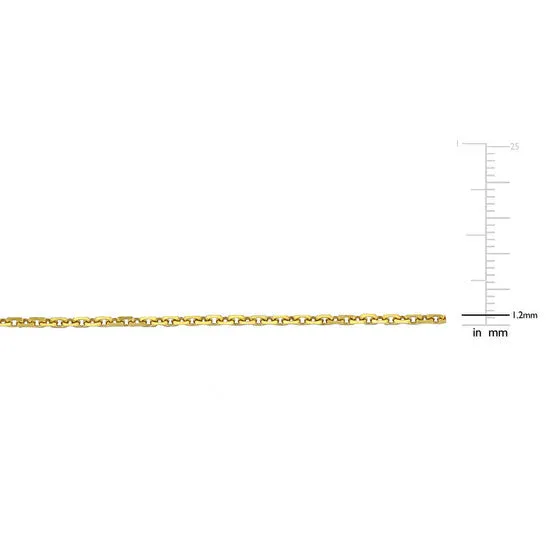Necklaces JMS always Original AMOUR 12mm Diamondcut Cable Chain Necklace In 14K Yellow Gold 16 In Necklaces JMS always Original AMOUR 12mm Diamondcut Cable Chain Necklace In 14K Yellow Gold 16 In