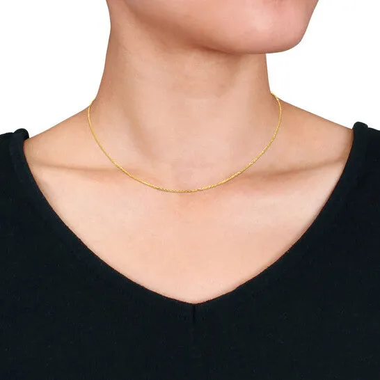 Necklaces JMS always Original AMOUR 12mm Diamondcut Cable Chain Necklace In 14K Yellow Gold 16 In Necklaces JMS always Original AMOUR 12mm Diamondcut Cable Chain Necklace In 14K Yellow Gold 16 In