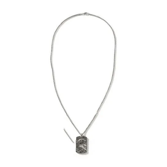 Necklaces JMS always Original John Hardy Legends Naga Dog Tag Sterling Silver Necklace Nm60320x22 Necklaces JMS always Original John Hardy Legends Naga Dog Tag Sterling Silver Necklace Nm60320x22