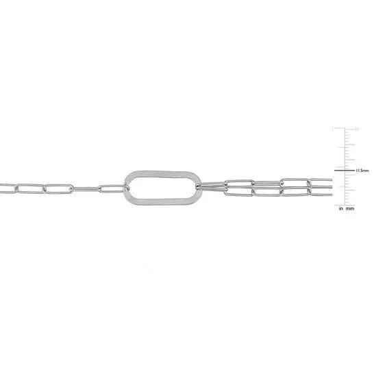 Necklaces Original AMOUR Paperclip Chain Necklace In Sterling Silver 37 In JMS always Necklaces Original AMOUR Paperclip Chain Necklace In Sterling Silver 37 In JMS always