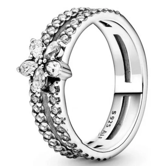 Original Pandora Sparkling Snowflake Sterling Silver Ring JMS always Rings Original Pandora Sparkling Snowflake Sterling Silver Ring JMS always Rings