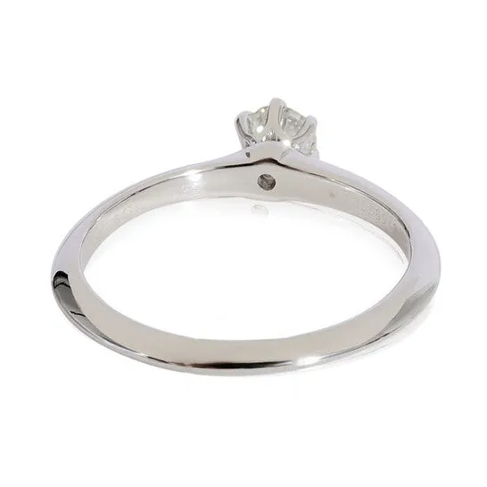 Original PreOwned Tiffany Co Diamond Solitaire Ring in Platinum H VS1 026 CTW JMS always Rings Original PreOwned Tiffany Co Diamond Solitaire Ring in Platinum H VS1 026 CTW JMS always Rings