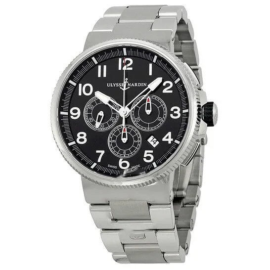 Original Ulysse Nardin Marine Chronometer Black Dial Stainless Steel Mens Watch 15031507M62 JMS always Bracelets Original Ulysse Nardin Marine Chronometer Black Dial Stainless Steel Mens Watch 15031507M62 JMS always Bracelets