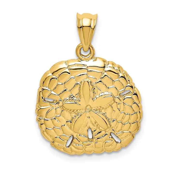 PreStyled Sets Goldia 14k Yellow Gold Polished Sand Dollar Pendant