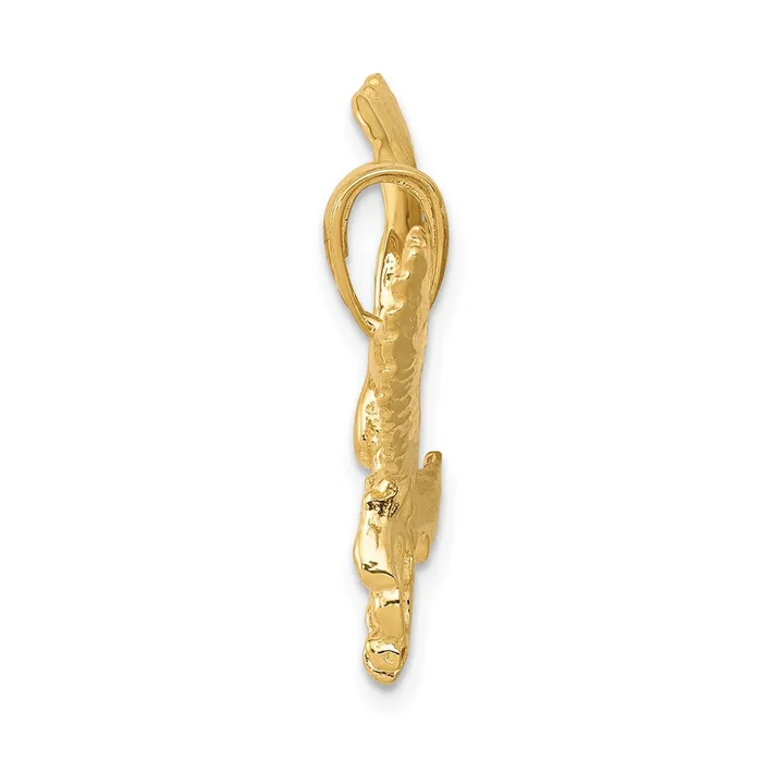 PreStyled Sets Goldia 14k Yellow Gold Solid Polished Eagle Pendant