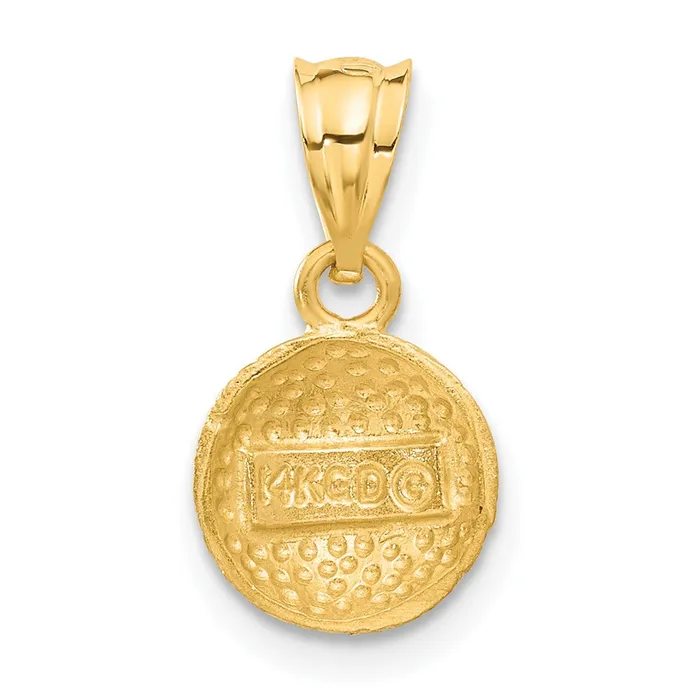 PreStyled Sets Goldia 14k Yellow Gold Tennis Ball Pendant
