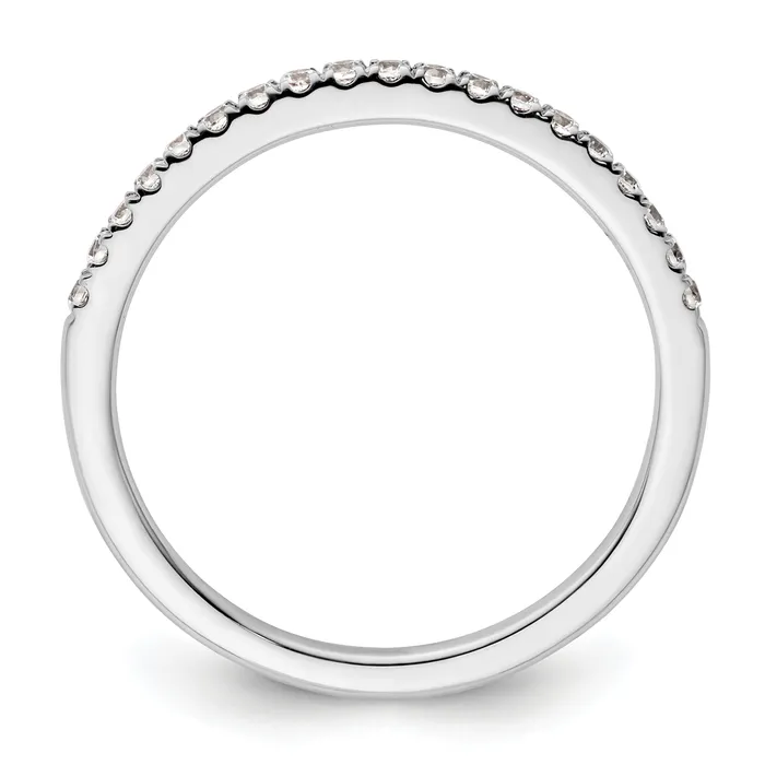 Rings 019ct CZ Solid Real 14K White Gold Wedding Wedding Band Ring Goldia
