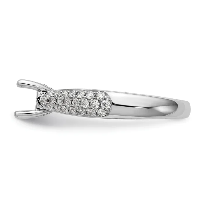 Rings 075ct CZ Solid Real 14K White Gold Engagement Ring Goldia