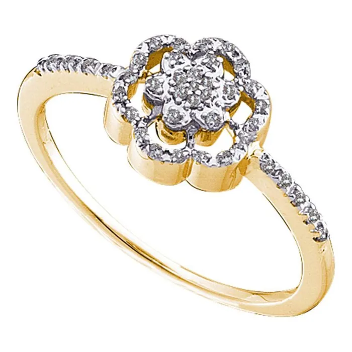 Rings 110CTWDiamond FLOWER RING gndatlanta