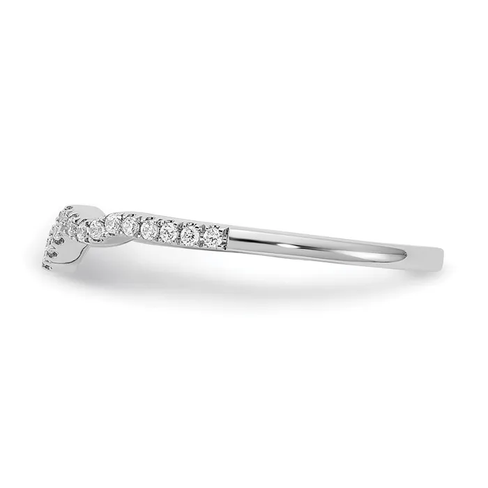 Rings 14k White Gold Real Diamond Wedding Band Goldia