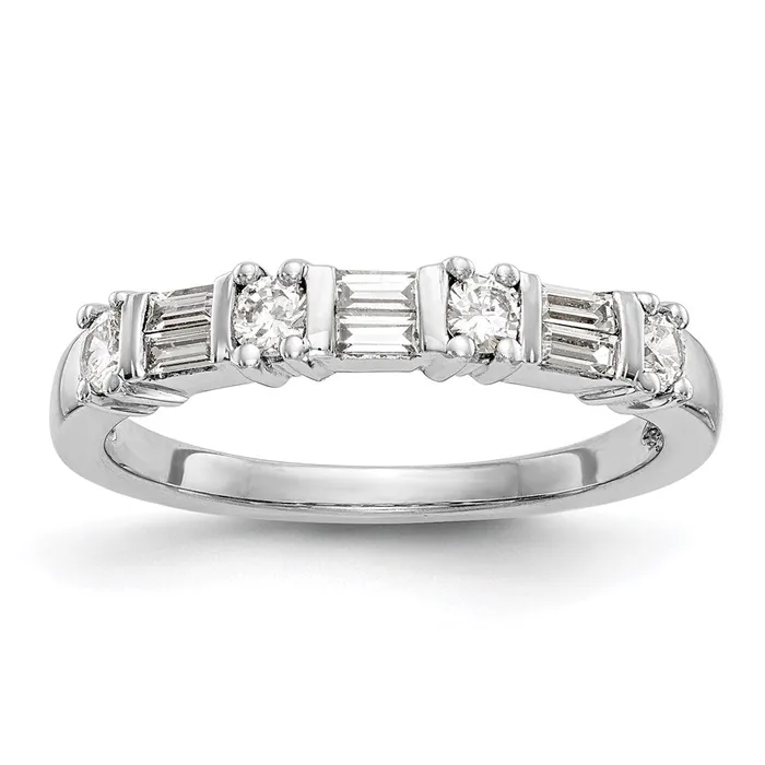 Rings 14K Yellow Gold Real Diamond Band Goldia