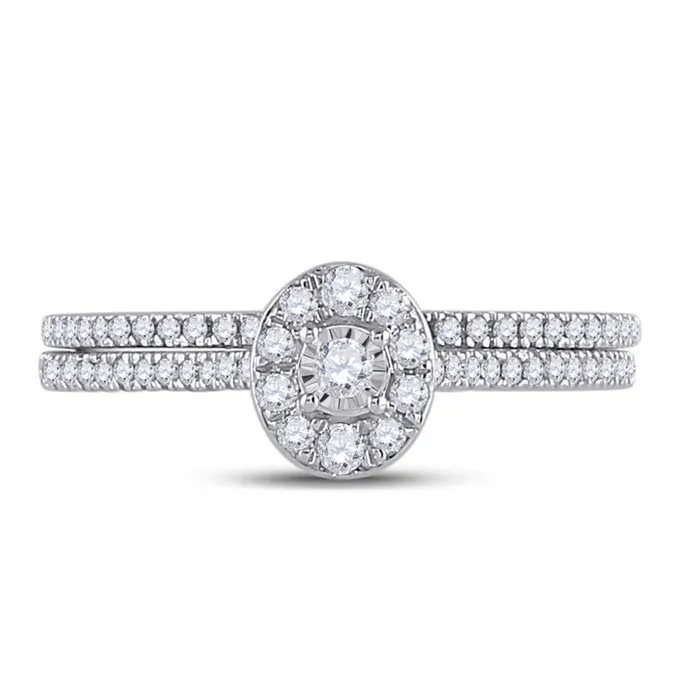 Rings gndatlanta 14k White Gold Round Diamond Oval Bridal Wedding Ring Set 13 Cttw Rings gndatlanta 14k White Gold Round Diamond Oval Bridal Wedding Ring Set 13 Cttw