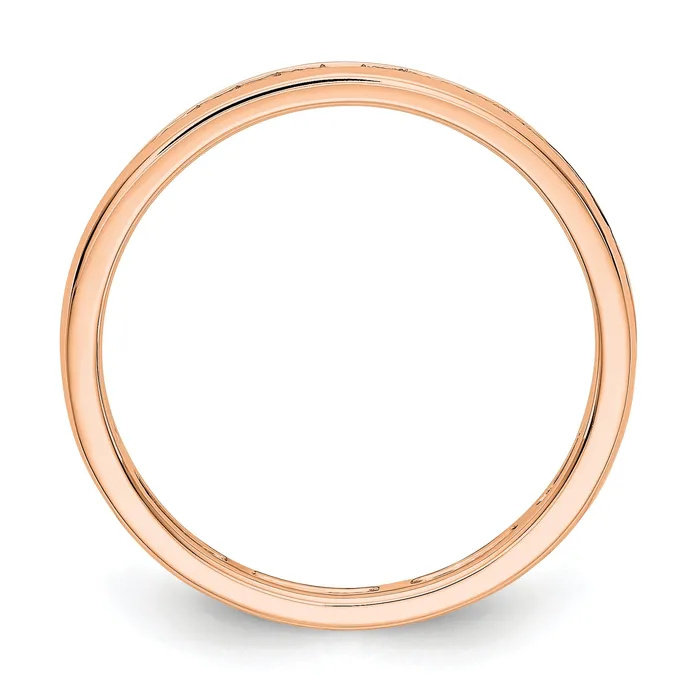 Rings Goldia 14k Rose Gold 12 Ct Lab Grown Diamond VSSI G Channel Set Eternity Band Ring