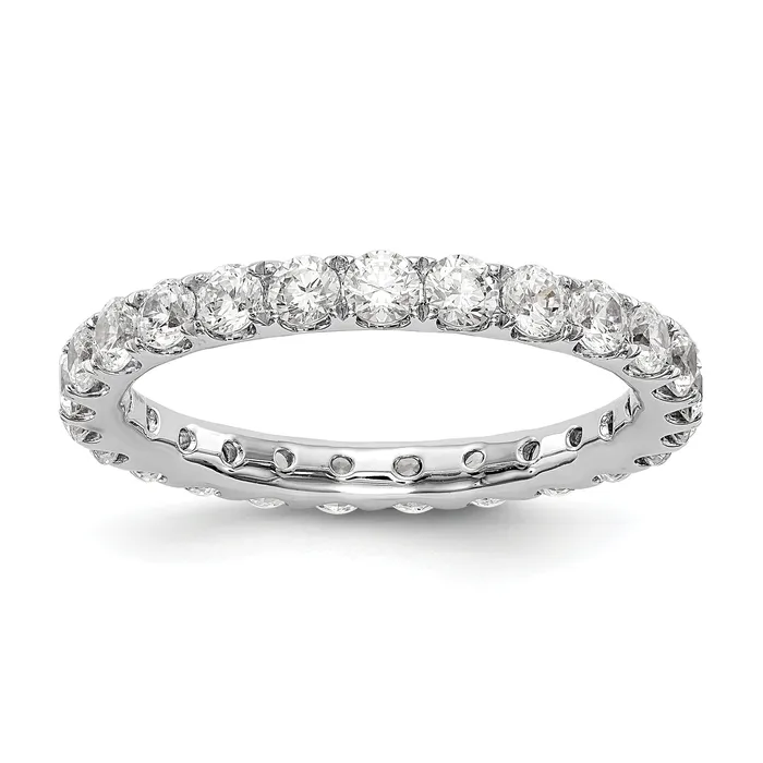 Rings Goldia 14k White Gold 1 12 Ct Lab Grown Diamond VSSI G Shared Prong Eternity Band Ring Rings Goldia 14k White Gold 1 12 Ct Lab Grown Diamond VSSI G Shared Prong Eternity Band Ring